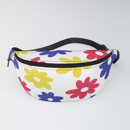 Daisy Flower Pattern (red/blue/yellow) Fanny Pack