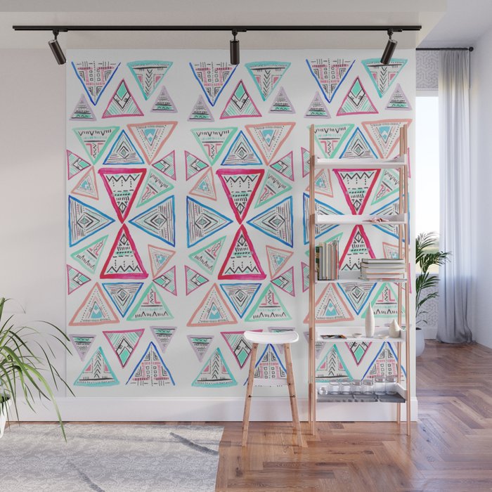 Triangles and Tribal Wall Mural