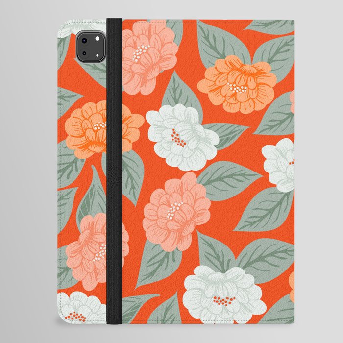Into the meadow - red, blue and orange iPad Folio Case