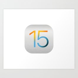 Apple iOS 15 Theme Iphone Art Print