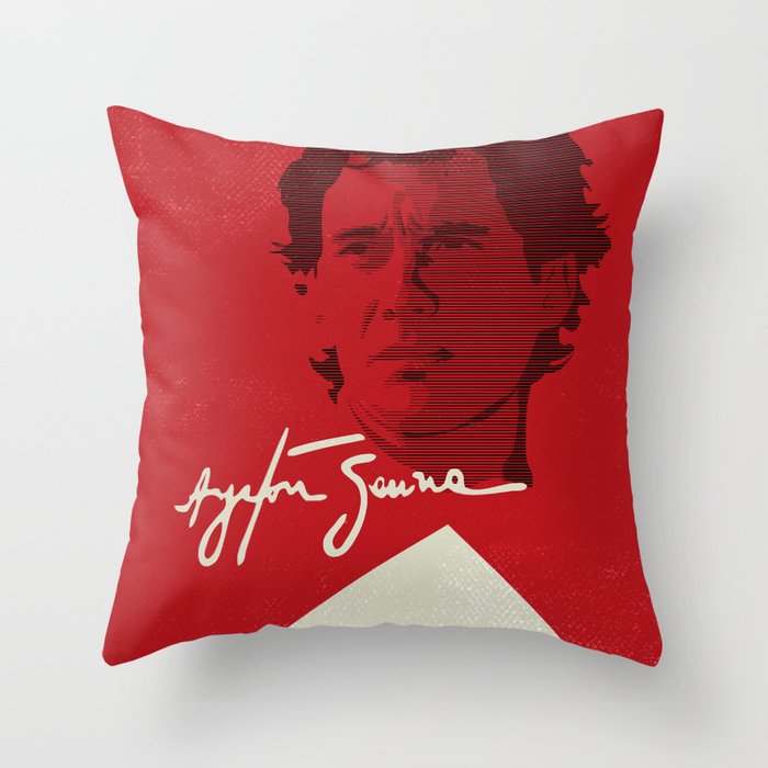 Ayrton Senna Throw Pillow
