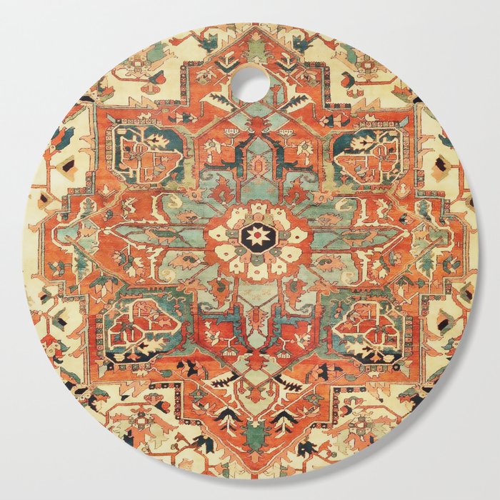 Heriz Vintage Persian Tribal Rug Print Cutting Board