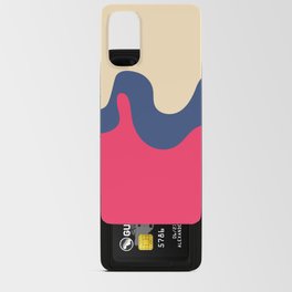 Viscous - Pink Blue Colourful Abstract Art Pattern Design Android Card Case