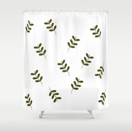 Botanical Greens Shower Curtain