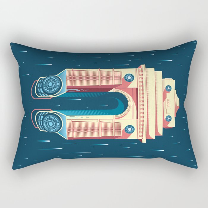 Sci-Fi India Gate Rectangular Pillow