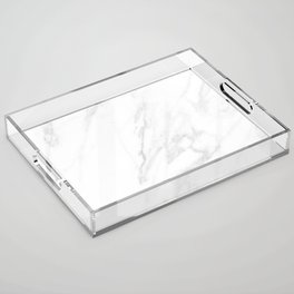 Classic White Marble Acrylic Tray
