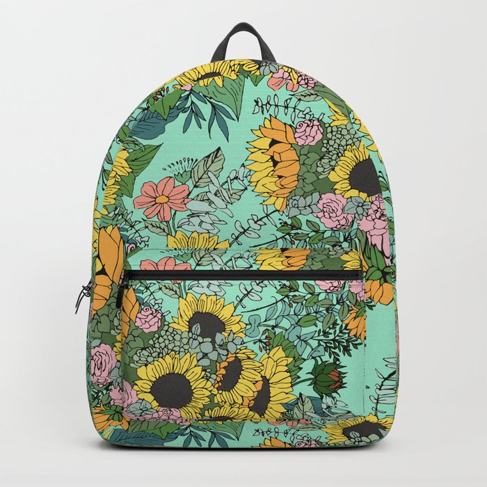 trendy yellow backpack