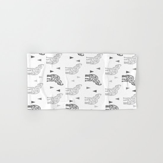 Elephant Pattern Hand & Bath Towel