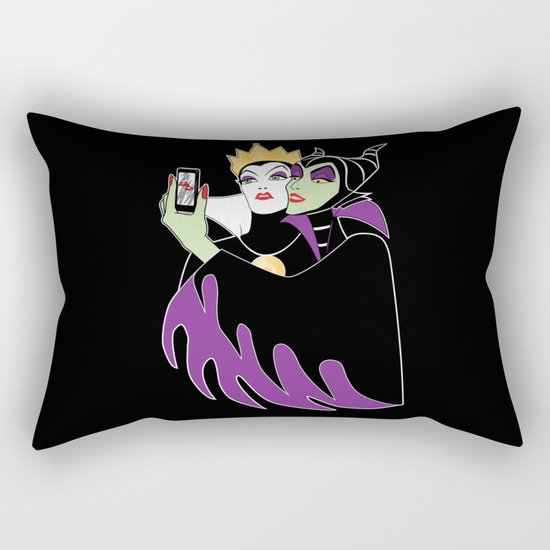 Grimhilde & Maleficent Selfie Rectangular Pillow