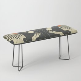 If We Do Not Change - Mid Century Modern - Meditation - Spiritual - Psychedelic - Retro - 70s - 60s  Bench