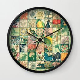 Such a wonderful world - Patchwork Wall Clock