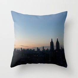 Sunrise in New York Throw Pillow