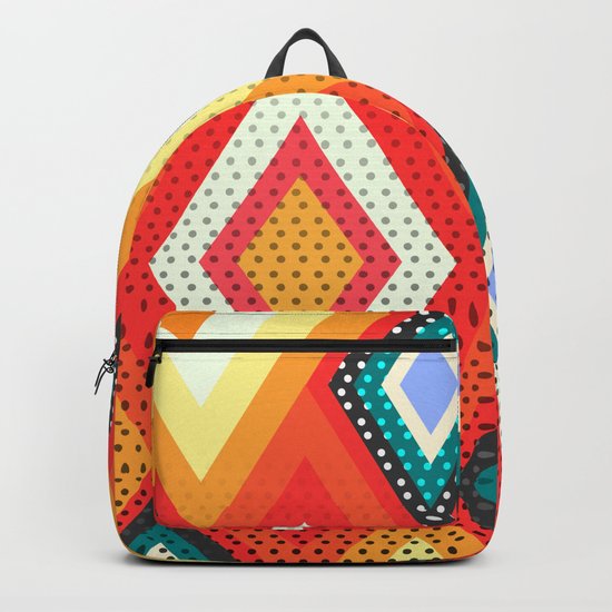Decorative rhombs Backpack