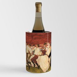 Dance to the violin vintage painting Wine Chiller