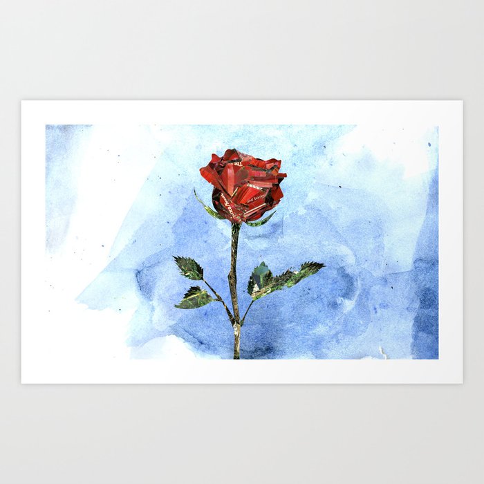 The Little Prince's Rose Art Print