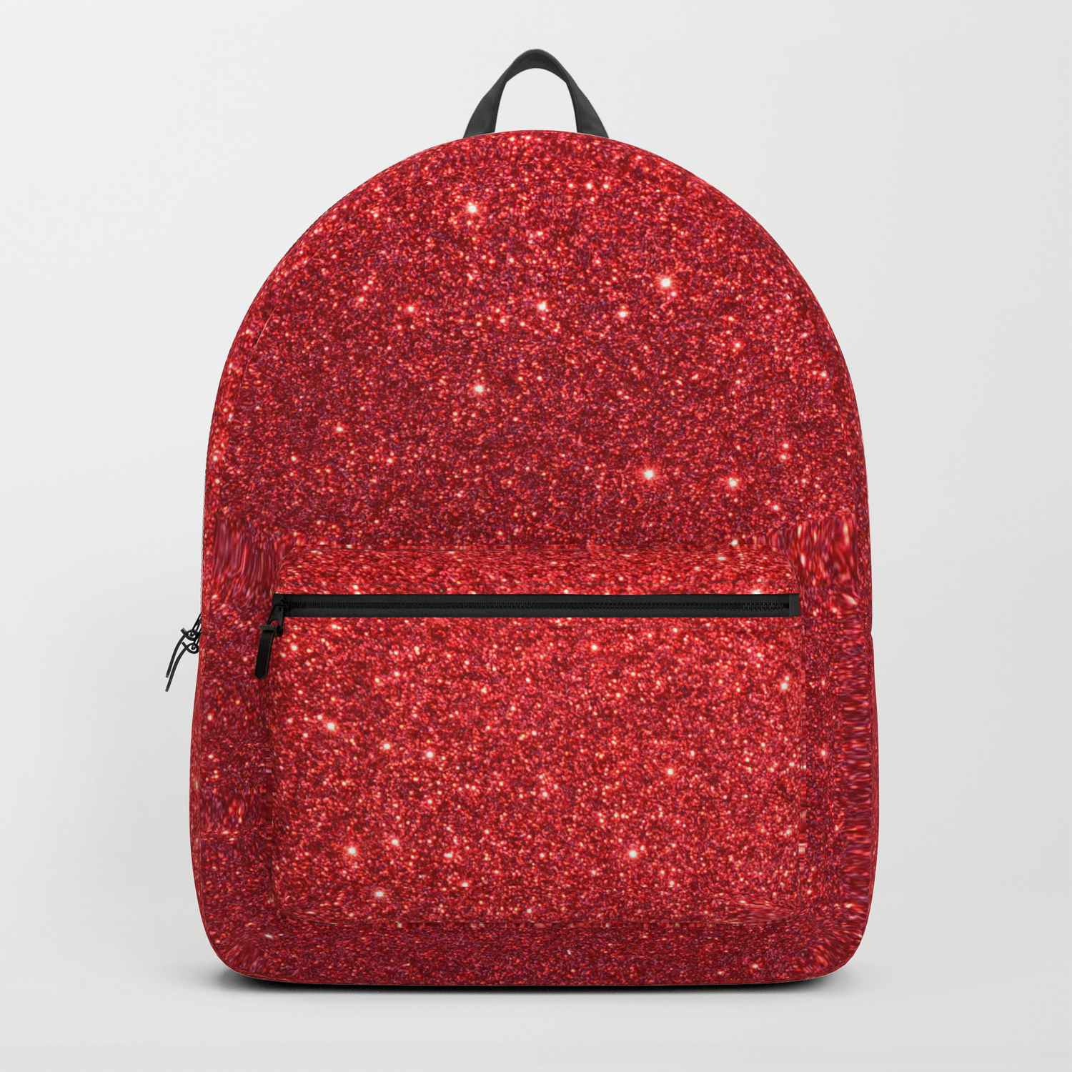 red glitter backpack