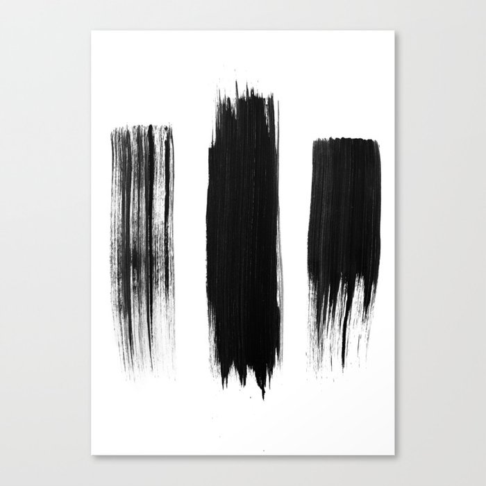 Black lines Canvas Print