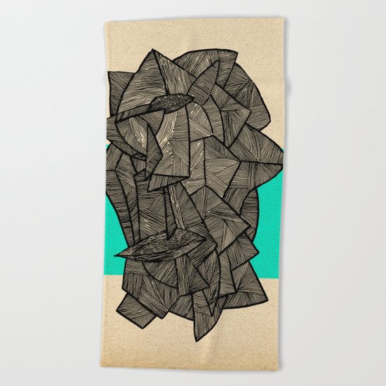 - sleeping disco - Beach Towel