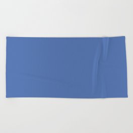 Medium Blue Single Solid Color Coordinates with PPG Cenote PPG17-02 Color Crush Collection Beach Towel