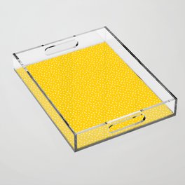 YELLOW POLKA DOTS Acrylic Tray