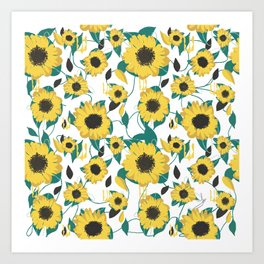 Ukrainian sunflower seeds Art Print