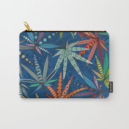boho weed classic blue Carry-All Pouch