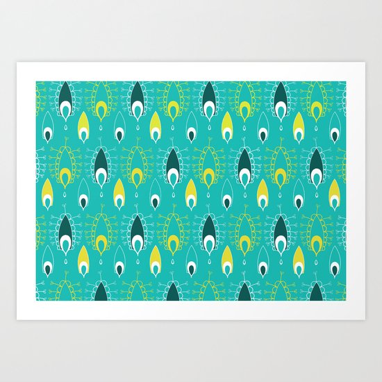 paisley pattern 4 Art Print