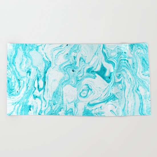 Ocean Blue Marble #society6 #decor #buyart Beach Towel