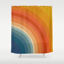 Retro 70s Color-Palette 1 Shower Curtain