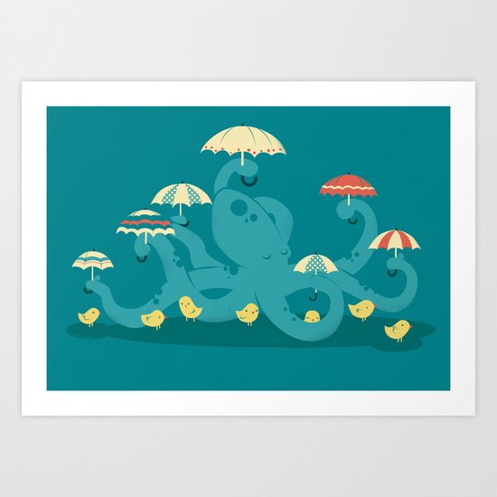 Keepin' the Chicks Dry Art Print