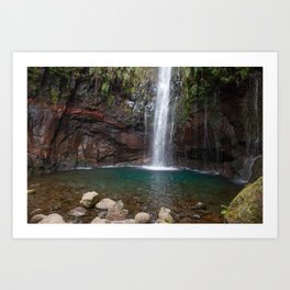Colorful Waterfall | Madeira  Art Print