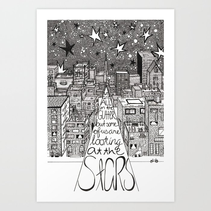 Stars Quote Art Print