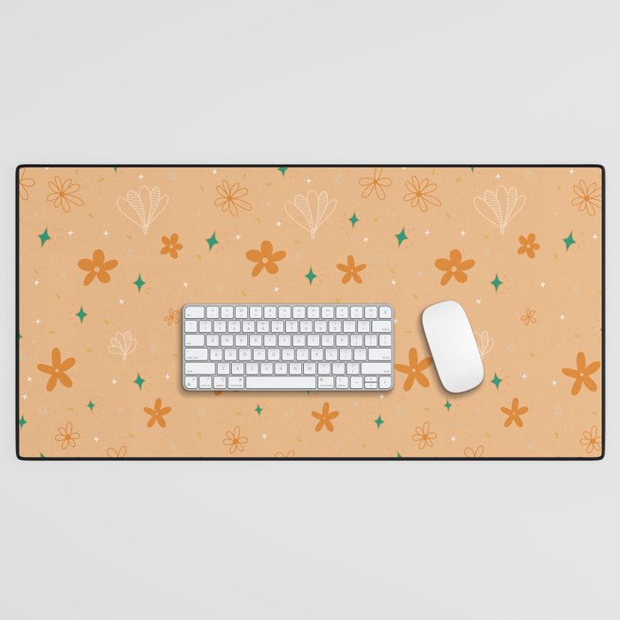 fall floral Desk Mat