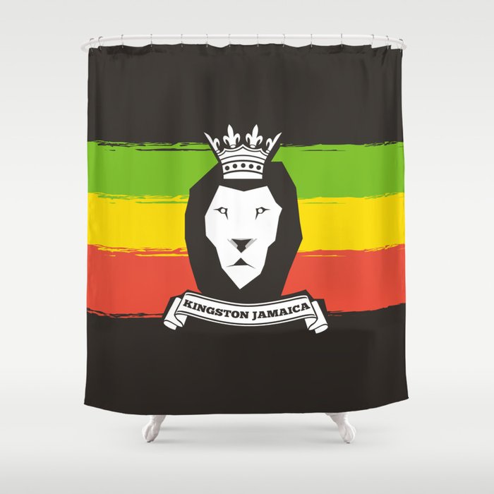 Rasta Lion King - Rastafari Legend Shower Curtain