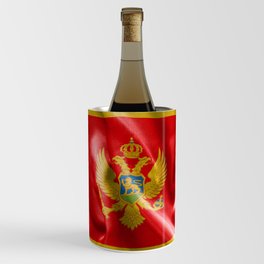 Montenegro Flag Wine Chiller