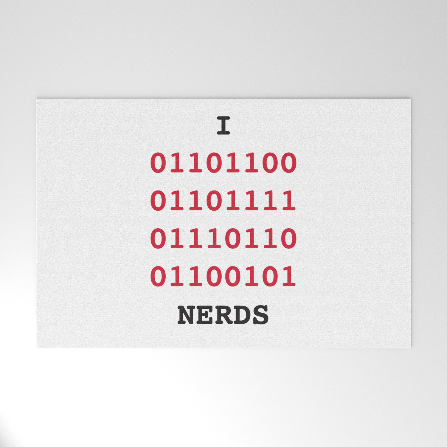 I Love Nerds Welcome Mat By Clarkstreetpress Society6 They say first impressions are everything, and the very first thing people see when they walk up to my house is the welcome mat. society6