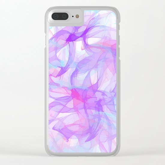 Soft Veils Of Color Abstract Clear iPhone Case