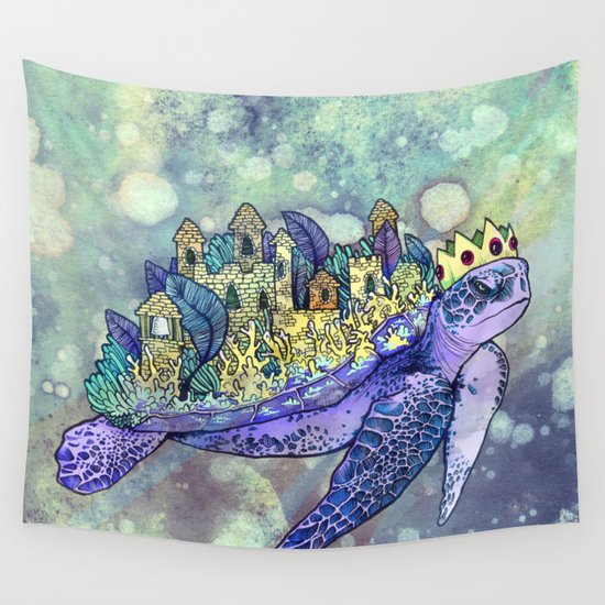 Turtle Kingdom Wall Tapestry