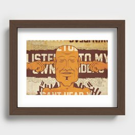 I CAN'T HEAR YOU Recessed Framed Print