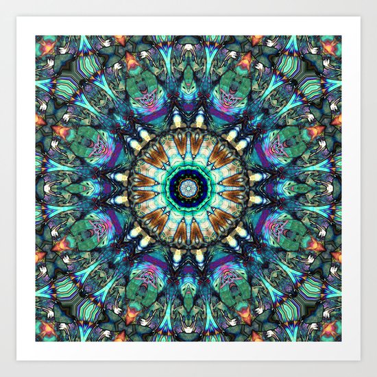 Stained Glass Abstract Art Print