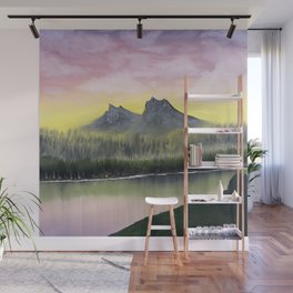 Two Playful Mountains by Hafez Feili Wall Mural