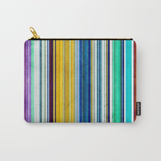 Colorful Stripes of Texture Carry-All Pouch