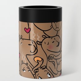 Capybara Cappy Valentine's Day Can Cooler