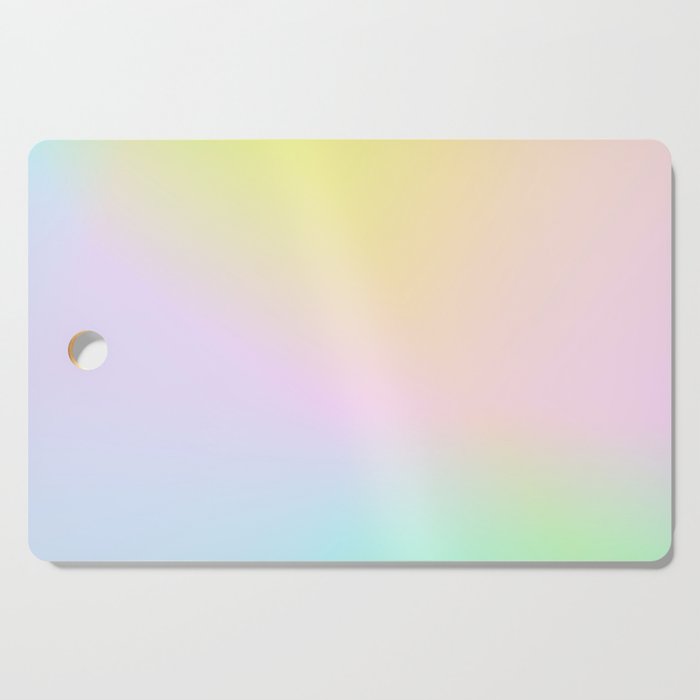 Rainbow Pastel Gradient  Cutting Board