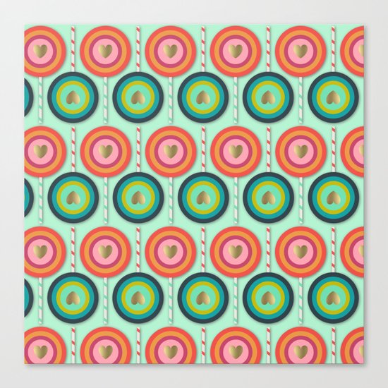 Love and Lollipops Canvas Print