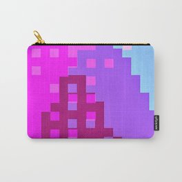 colorful city Carry-All Pouch | Painting, Ciudad, Blue, Rosa, Acrylic, Digital, Azul, Purple, Windows, Color 