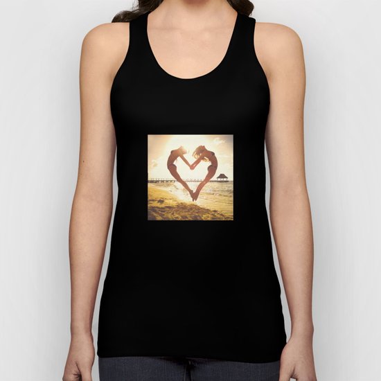 heart beach holiday 5 Unisex Tank Top