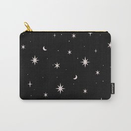 Starry night pattern black night Carry-All Pouch
