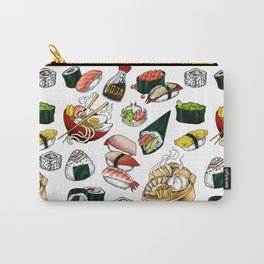 Sushi White Carry-All Pouch