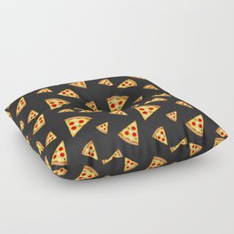 Cool and fun pizza slices pattern Floor Pillow